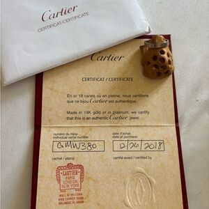 Cartier WG Mini Love Ring 59, with COA! Unisex sized!